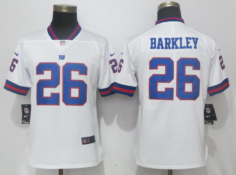 Women New York Giants #26 Barkley White Color Rush Nike Vapor Untouchable Limited Playe NFL Jerseys